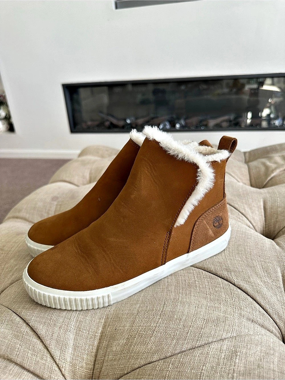 Timberland Adley Way Sneaker Boot Brown & White US 5